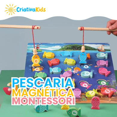 Pescaria magnética montessori - Criativa Kids - CriativaKids